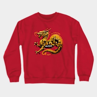 Golden Dragon of Hollywood - 2024 Lunar New Year Crewneck Sweatshirt